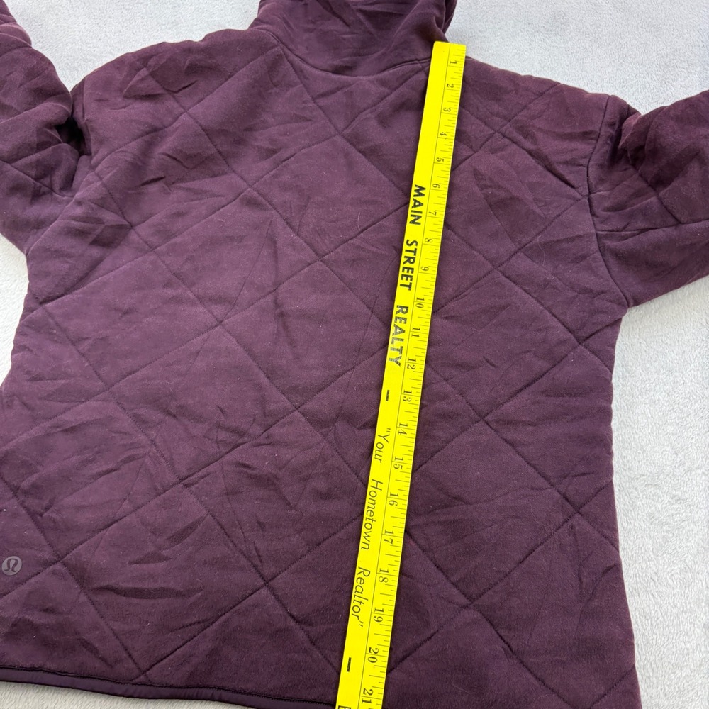 Lululemon Jacket Womens 6 Purple Forever Warm Reversible Quilted Full Zip Yoga - Picture 11 of 12